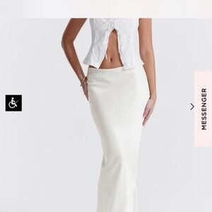 HOUSE OF CB WHITE SKIRT